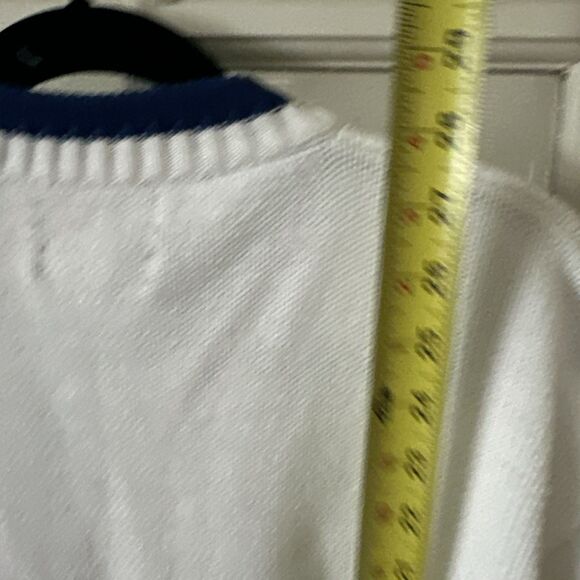 Gant Mens Medium Flag Sweater Hand Intarsia Cotton Nautical - Picture 11 of 11